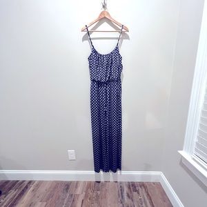 NWOT Navy blue pattern jumpsuit by Kaileigh size Small
